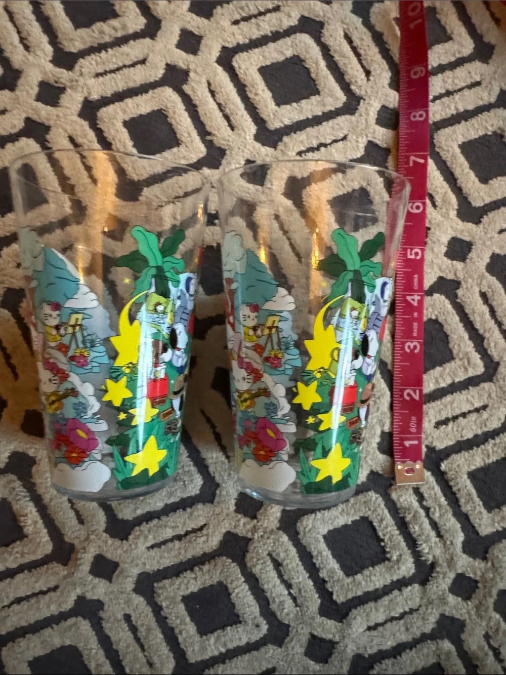 Hello Kitty and Peanuts Snoopy McDonald’s Print Tumblers - Set of 2